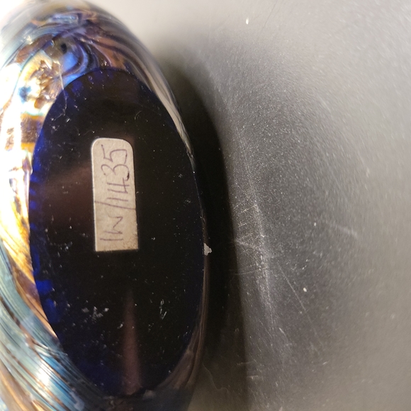 Isle of Wight England Bottle with Stopper Hand Blown w/ Original Sticker - Picture 11 of 11